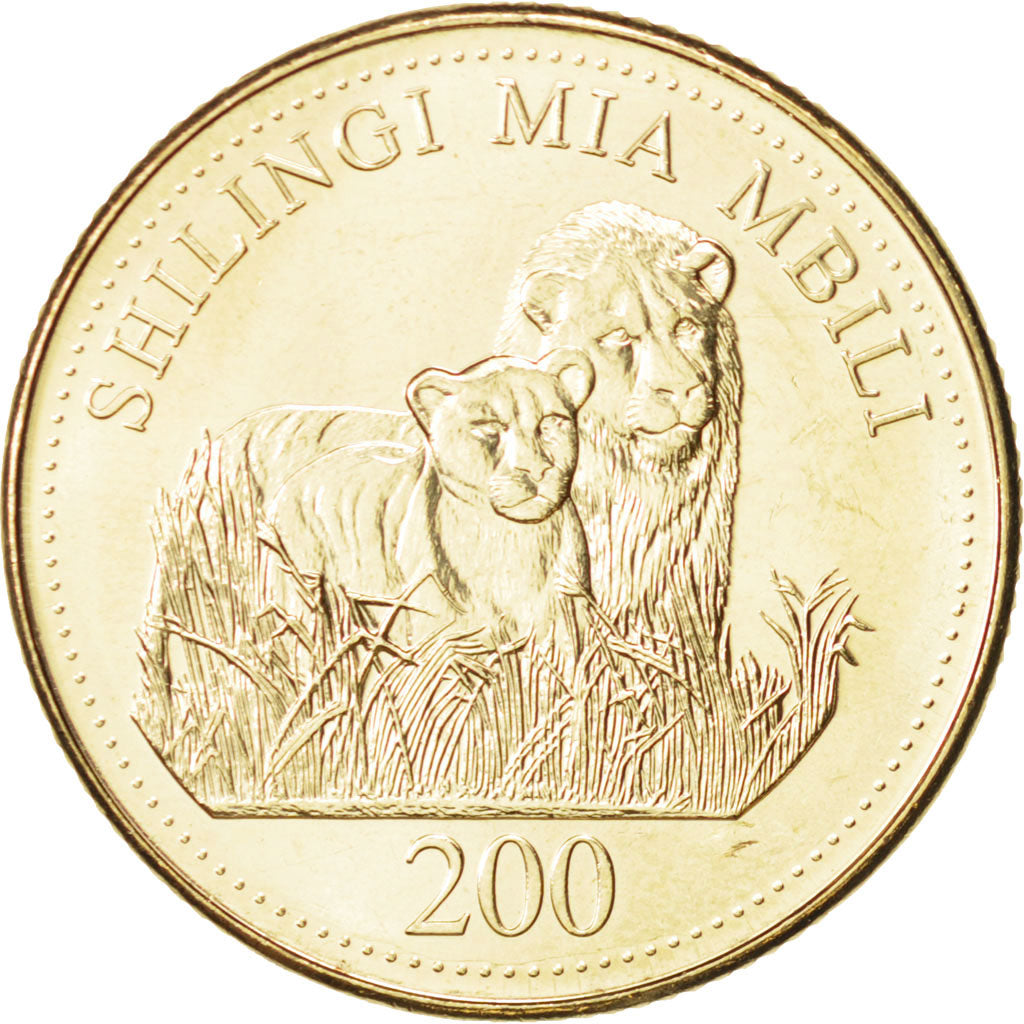 Moneta, Tanzania, 200 Shilingi, 2008, SPL, Rame-nichel-zinco, KM:34