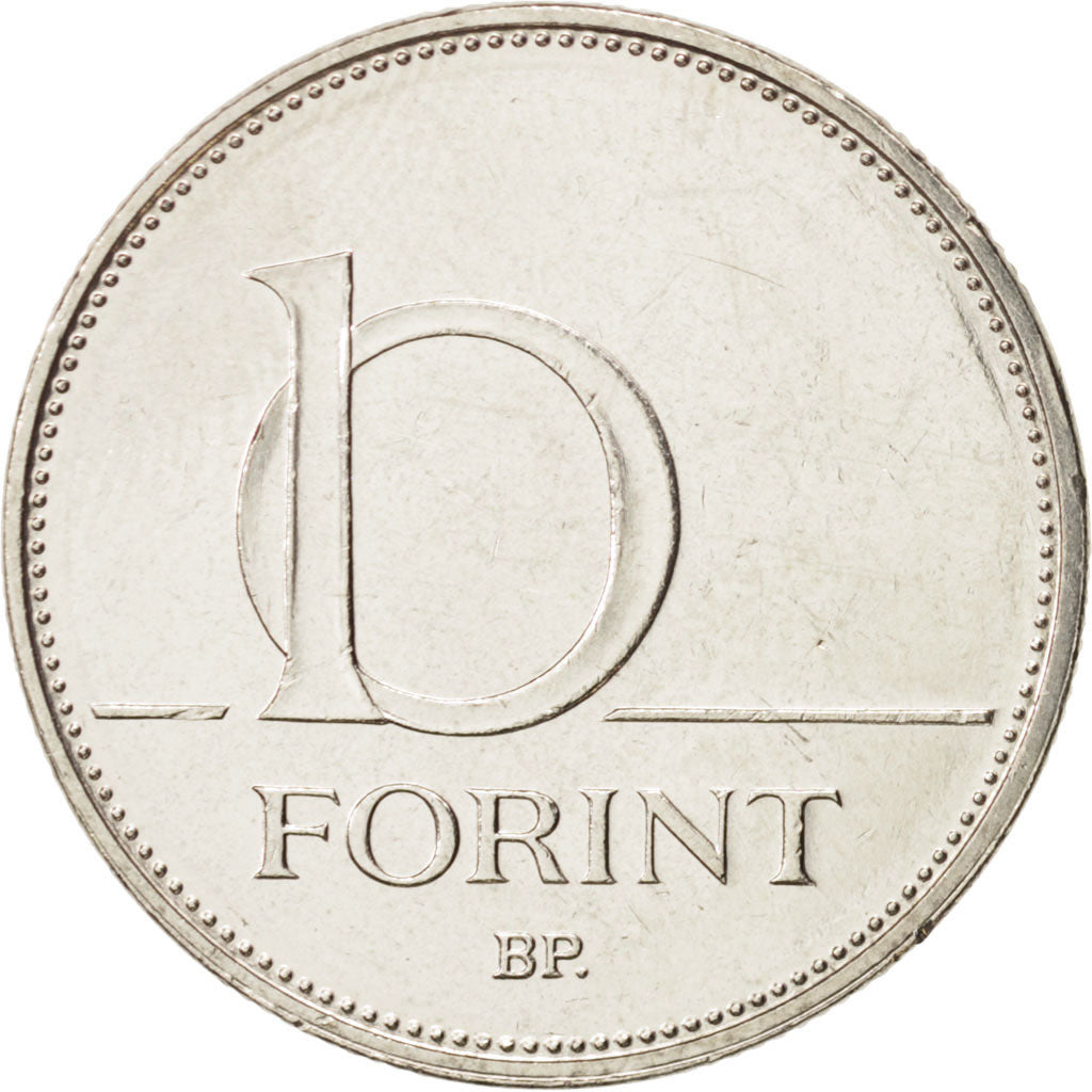 Hungary, 10 Forint, 2012, Budapest, MS(60-62), Copper-nickel, KM:848
