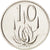 Coin, South Africa, 10 Cents, 1972, MS(63), Nickel, KM:85