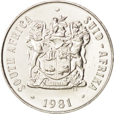 Coin, South Africa, 50 Cents, 1981, MS(63), Nickel, KM:87