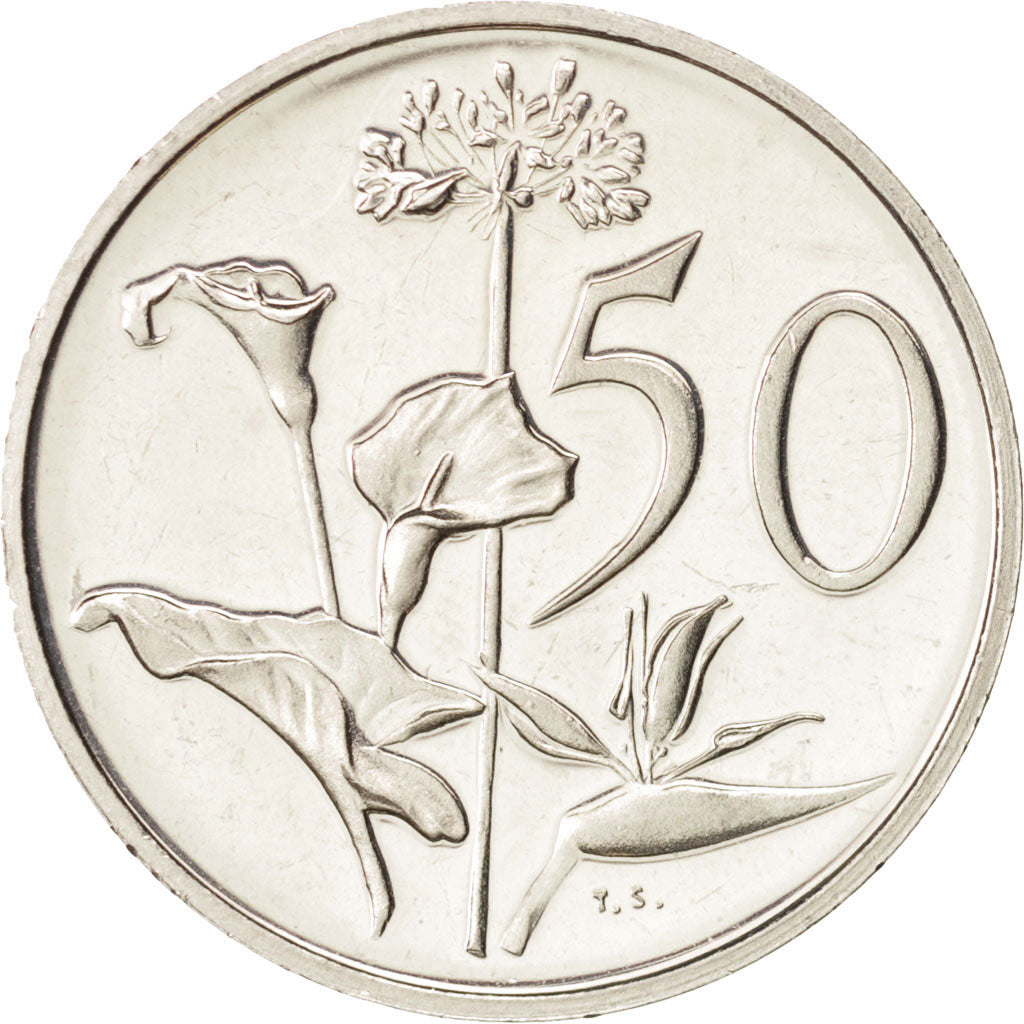 Coin, South Africa, 50 Cents, 1981, MS(63), Nickel, KM:87