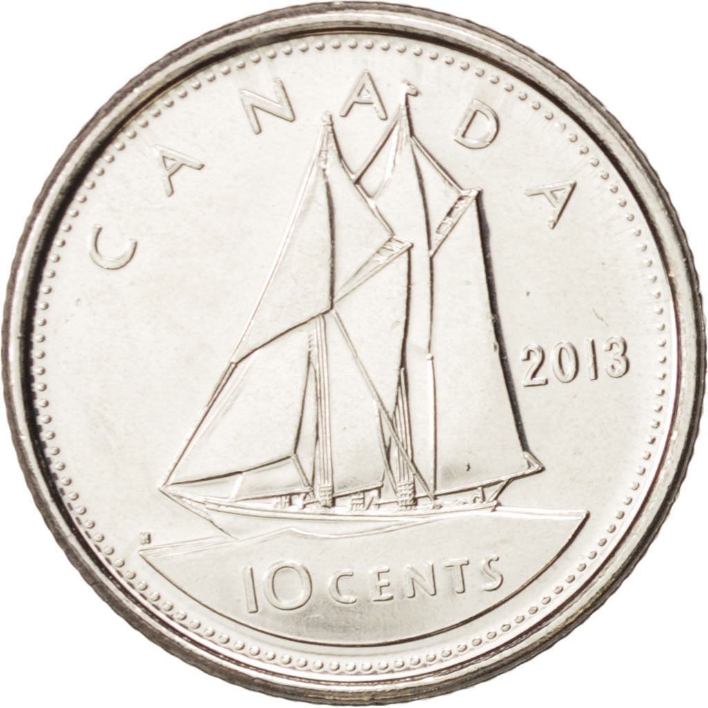 Kanada, Elizabeth II, 10 Cents, 2013, UNZ, KM:492