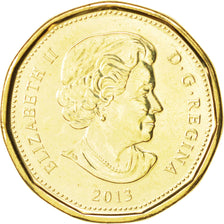 Coin, Canada, Elizabeth II, Dollar, 2013, Royal Canadian Mint, MS(63), Brass