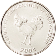 EAST TIMOR, 10 Centavos, 2004, Lisbon, MS(63), Nickel Clad Steel, KM:3