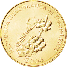 EAST TIMOR, 50 Centavos, 2004, Lisbon, MS(63), Nickel-brass, KM:5