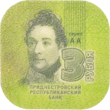 Monnaie, Transnistrie, 3 Roubles, 2014, FDC, Plastic