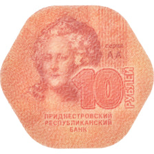 Moneta, Transnistria, 10 Roubles, 2014, FDC, Plastica