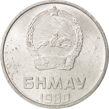 Mongolei, 2 Mongo, 1980, UNZ, Aluminium, KM:28