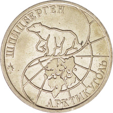 Münze, SPITZBERGEN, 50 Roubles, 1993, SS+, Copper-Nickel Clad Steel, KM:Tn7