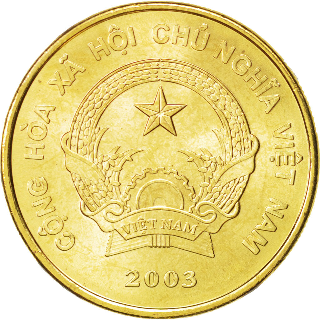 Coin, Vietnam, SOCIALIST REPUBLIC, 2000 Dông, 2003, Vantaa, MS(63), Brass