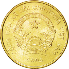 Coin, Vietnam, SOCIALIST REPUBLIC, 2000 Dông, 2003, Vantaa, MS(63), Brass