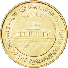 Coin, INDIA-REPUBLIC, 5 Rupees, 2012, MS(63), Nickel-brass, KM:404