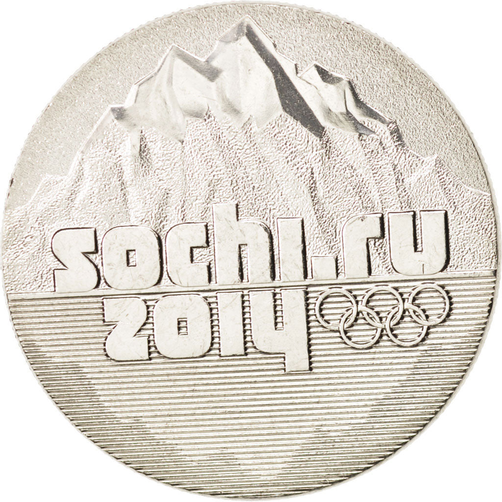 Coin, Russia, montagne, 25 Roubles, 2014, MS(63), Copper-nickel