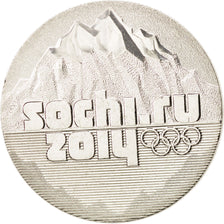 Coin, Russia, montagne, 25 Roubles, 2014, MS(63), Copper-nickel