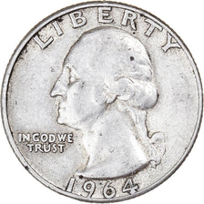 Moneta, Stati Uniti, Washington Quarter, Quarter, 1964, U.S. Mint, Philadelphia