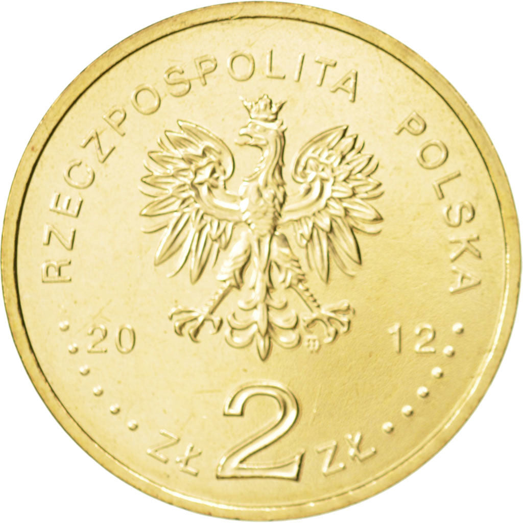 Coin, Poland, 2 Zlote, 2012, Warsaw, MS(63), Brass, KM:841