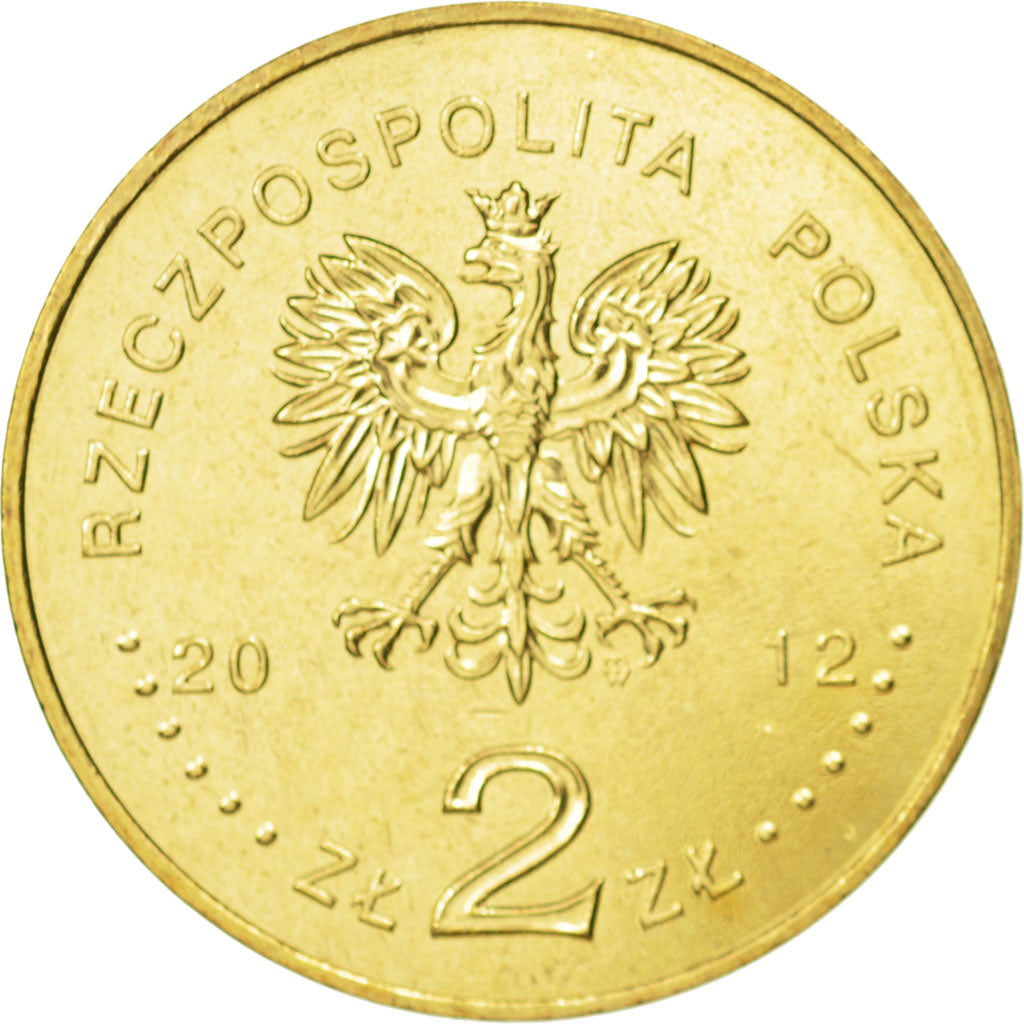 Coin, Poland, 2 Zlote, 2012, Warsaw, MS(63), Brass, KM:820