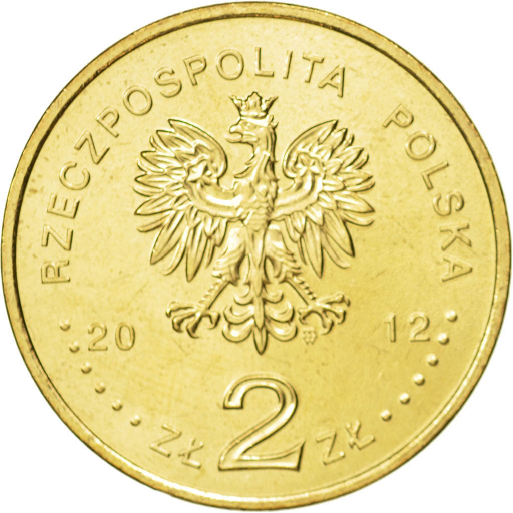 Coin, Poland, 2 Zlote, 2012, Warsaw, MS(63), Brass, KM:837