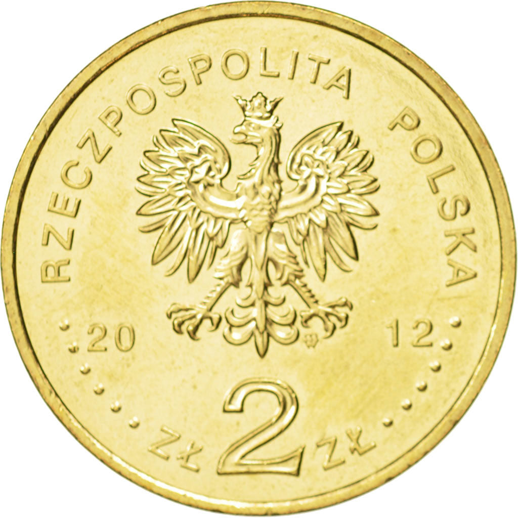Coin, Poland, 2 Zlote, 2012, Warsaw, MS(63), Brass, KM:837