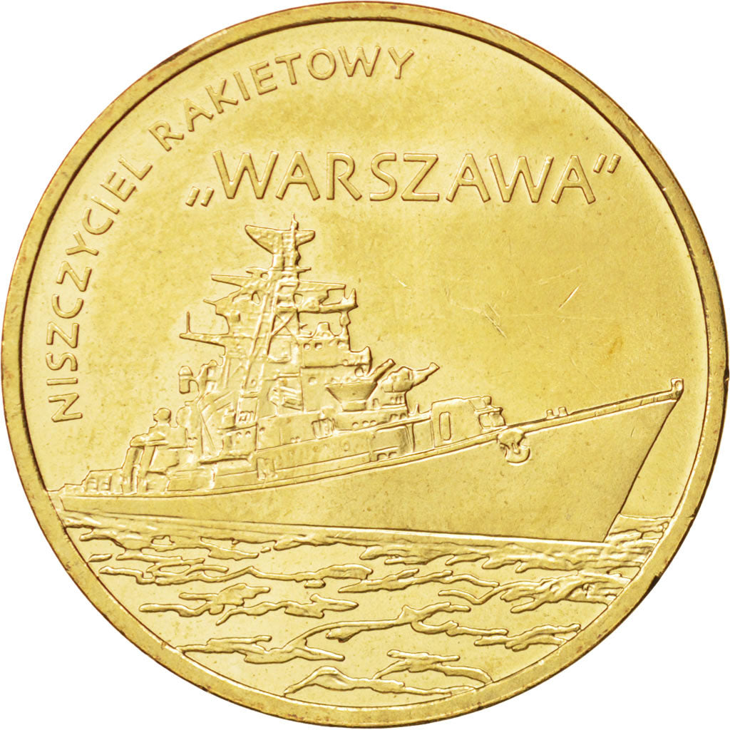 Coin, Poland, Warszawa, 2 Zlotych, 2013, Warsaw, MS(63), Brass