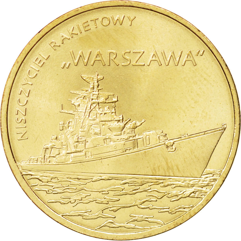 Coin, Poland, Warszawa, 2 Zlotych, 2013, Warsaw, MS(63), Brass