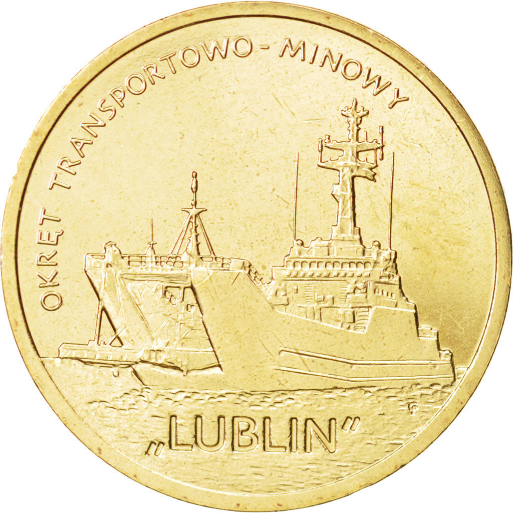 Coin, Poland, Lublin, 2 Zlotych, 2013, Warsaw, MS(63), Brass