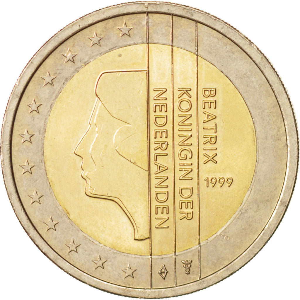Netherlands, 2 Euro, 1999, AU(55-58), Bi-Metallic, KM:241