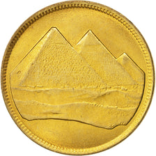 Coin, Egypt, Piastre, 1984, MS(63), Aluminum-Bronze, KM:553.1