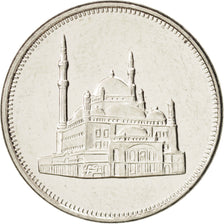 Coin, Egypt, 10 Piastres, 2008, MS(63), Nickel plated steel, KM:990