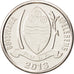 Monnaie, Botswana, 10 Thebe, 2013, SPL, Nickel plated steel