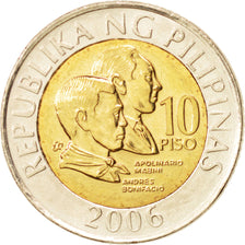 Philippines, 10 Piso, 2006, Manila, MS(63), Bi-Metallic, KM:278