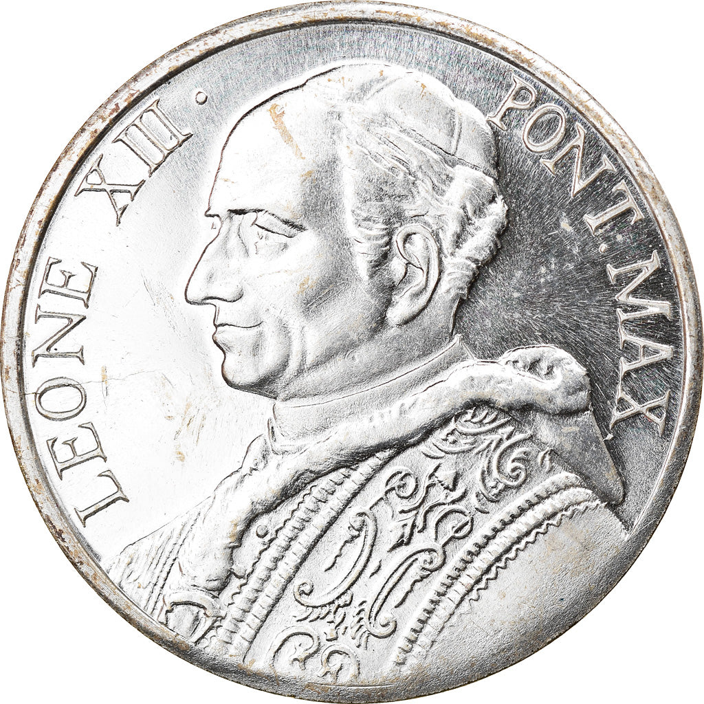 Vatican, Medal, Le Pape Léon XIII, Religions & beliefs, MS(60-62), Silvered