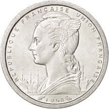 Madagascar, Franc, 1958, Paris, MS(60-62), Aluminum, KM:3