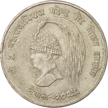 Coin, Nepal, SHAH DYNASTY, Mahendra Bir Bikram, 10 Rupee, 1968, EF(40-45)