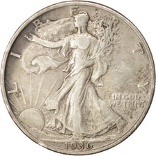 United States, Walking Liberty Half Dollar, 1936, Philadelphia, VF, KM:142