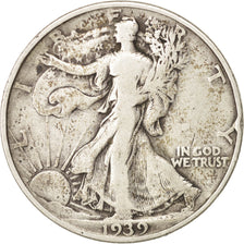 United States, Walking Liberty Half Dollar, 1939, Philadelphia, VF, KM:142