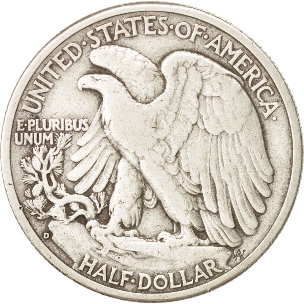 United States, Walking Liberty Half Dollar, 1941, Denver, VF, KM:142