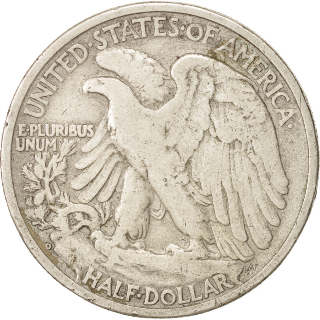 United States, Walking Liberty Half Dollar, 1942, Denver, VF, KM:142