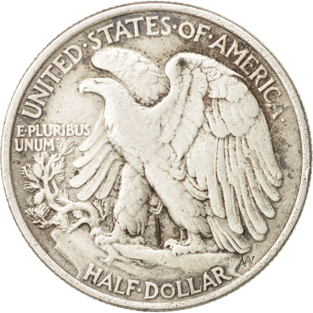 United States, Walking Liberty Half Dollar, 1943, Philadelphia, VF, KM:142