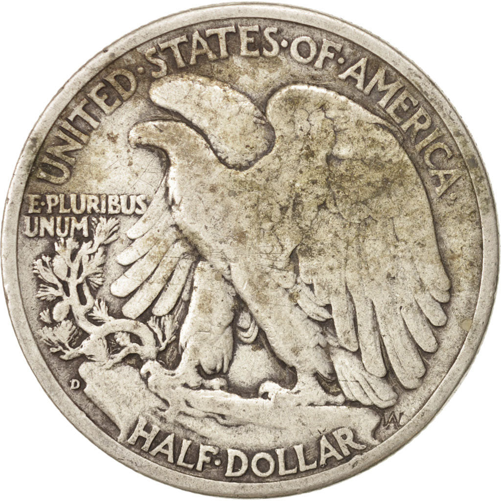 United States, Walking Liberty Half Dollar, 1944, Denver, VF, KM:142