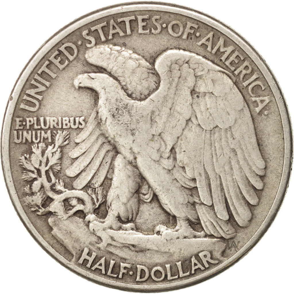 United States, Walking Liberty Half Dollar, 1945, Philadelphia, VF, KM:142
