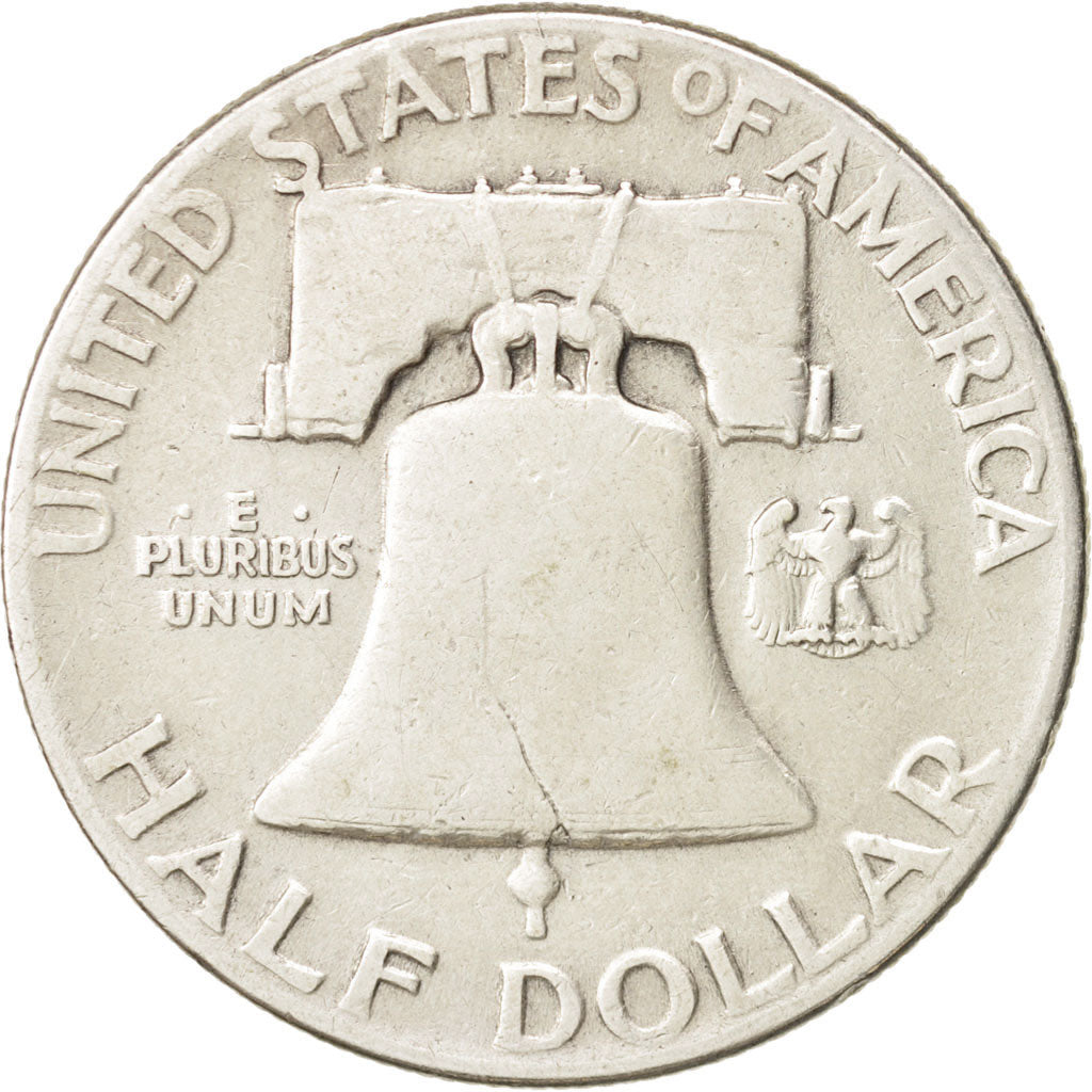 United States, Franklin Half Dollar, 1948, Philadelphia, EF, KM:199