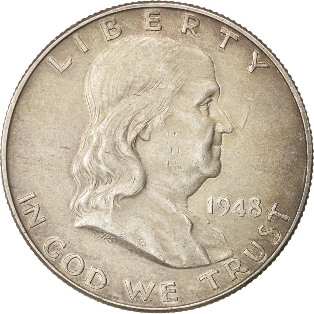 United States, Franklin Half Dollar, 1948, Denver, EF, KM:199