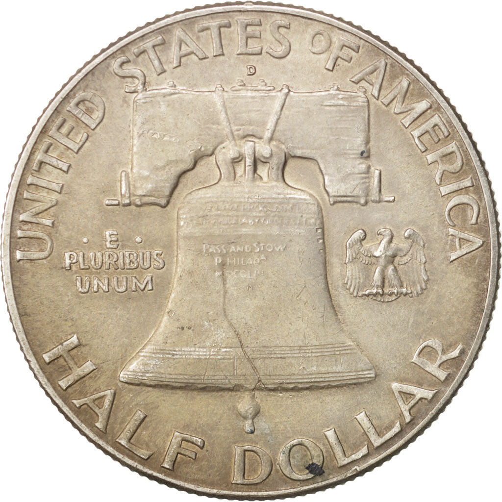United States, Franklin Half Dollar, 1948, Denver, EF, KM:199
