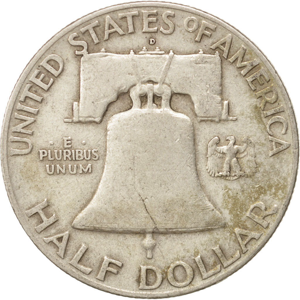 United States, Franklin Half Dollar, 1949, Denver, EF, KM:199