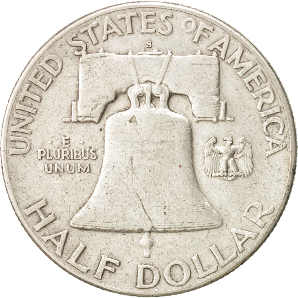 United States, Franklin Half Dollar, 1949, San Francisco, EF, KM:199