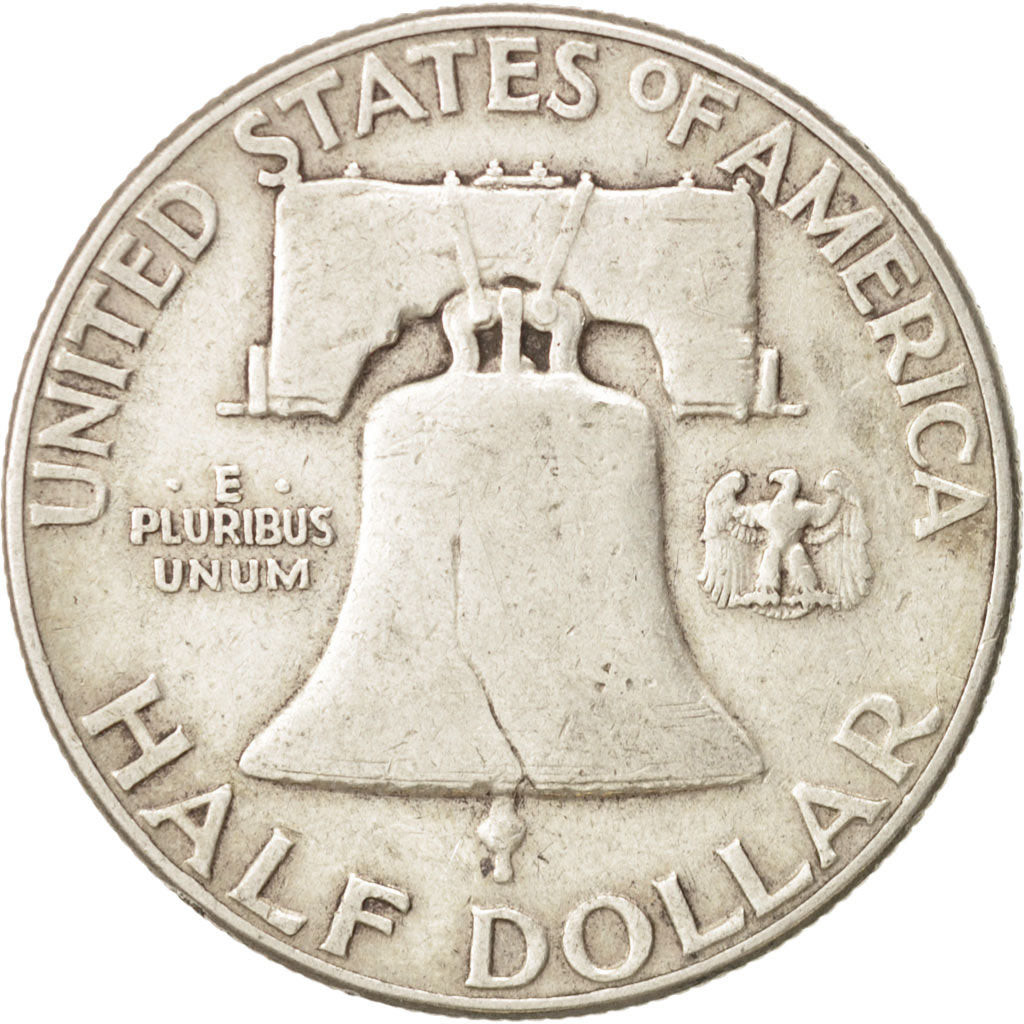 United States, Franklin Half Dollar, 1950, Philadelphia, EF, KM:199