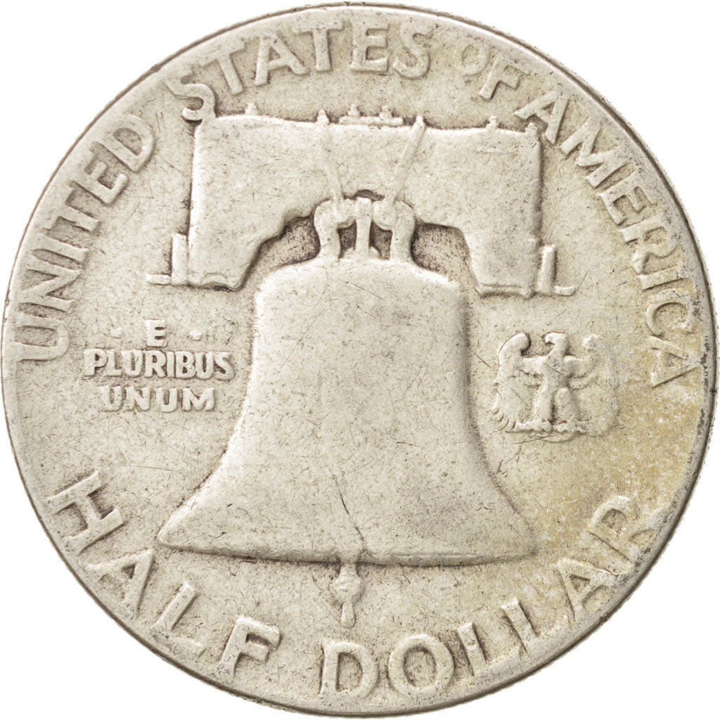 Coin, United States, Franklin Half Dollar, Half Dollar, 1951, U.S. Mint