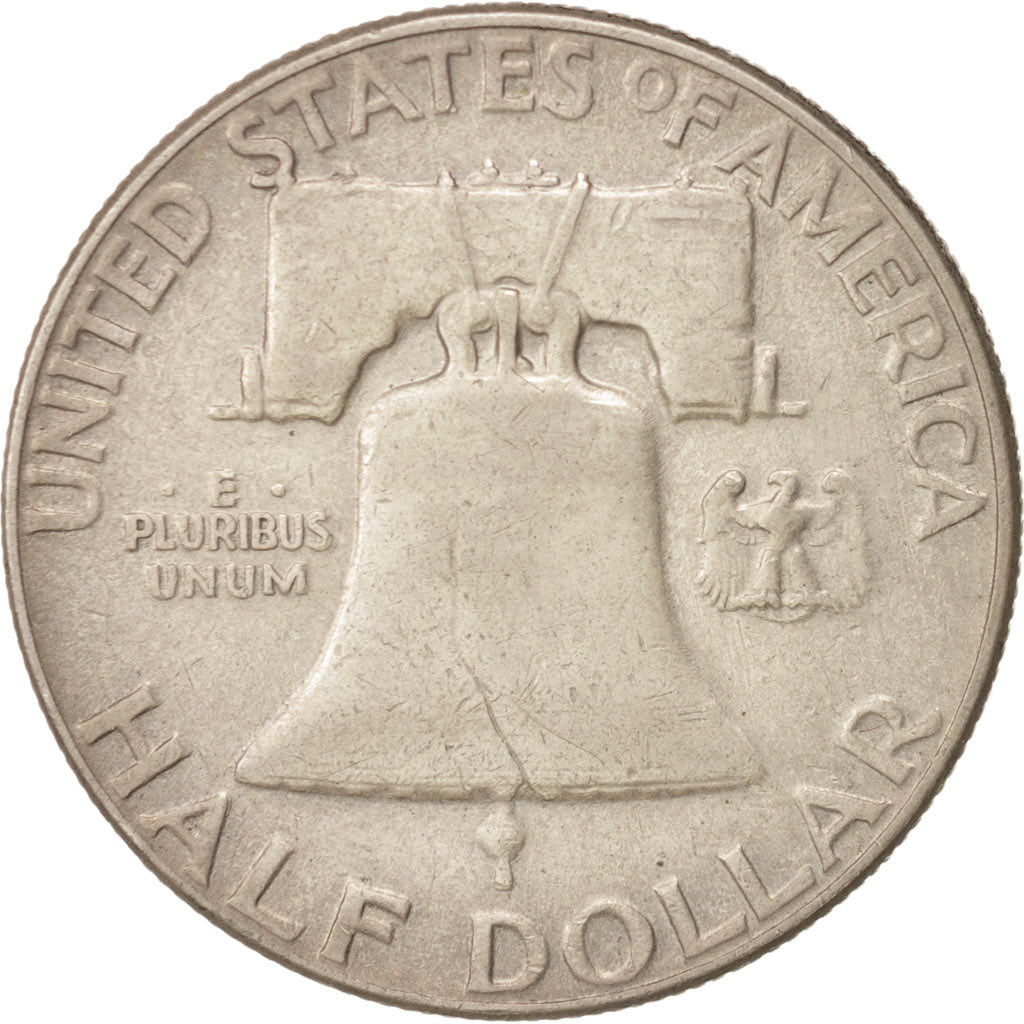 Coin, United States, Franklin Half Dollar, Half Dollar, 1952, U.S. Mint