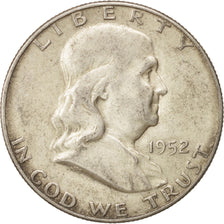United States, Franklin Half Dollar, 1952, San Francisco, EF, KM:199